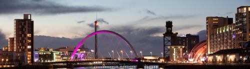 Glasgow at dusk