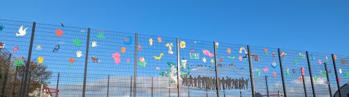 A peace wall in Belfast