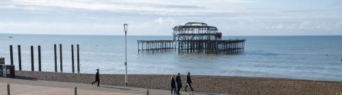 Brighton beachfront and West Pier